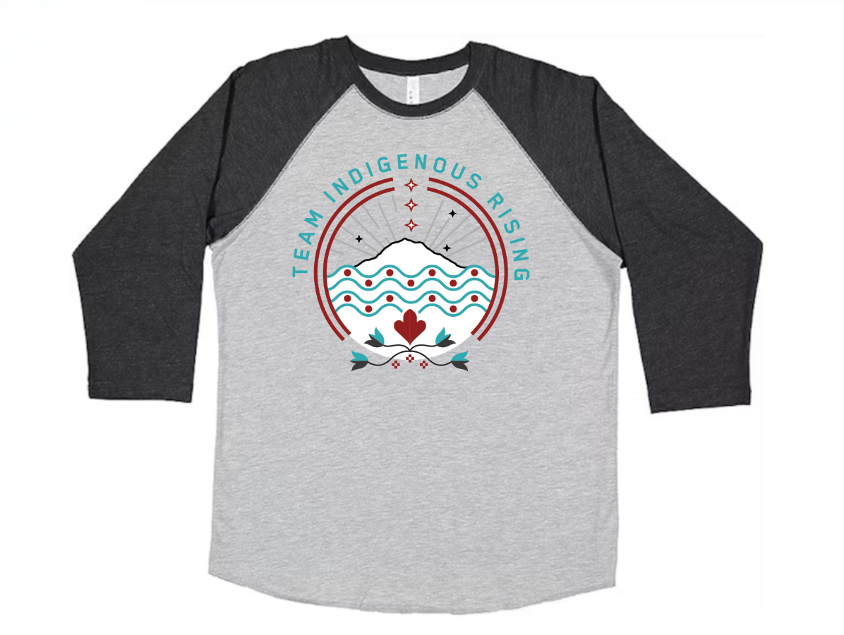 Adult Raglan 3/4 Sleeve Shirts (Grey)