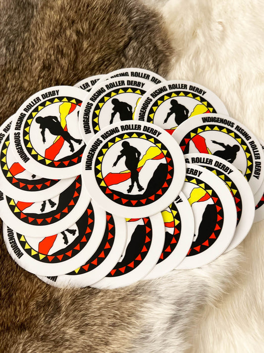 Medicine Wheel Colors Sticker by Kayla Miller, Cherokee Nation citizen for Indigenous Rising Roller Derby