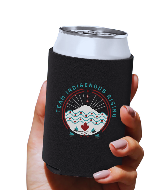 Team Indigenous Rising Roller Derby Beverage Can Koozie