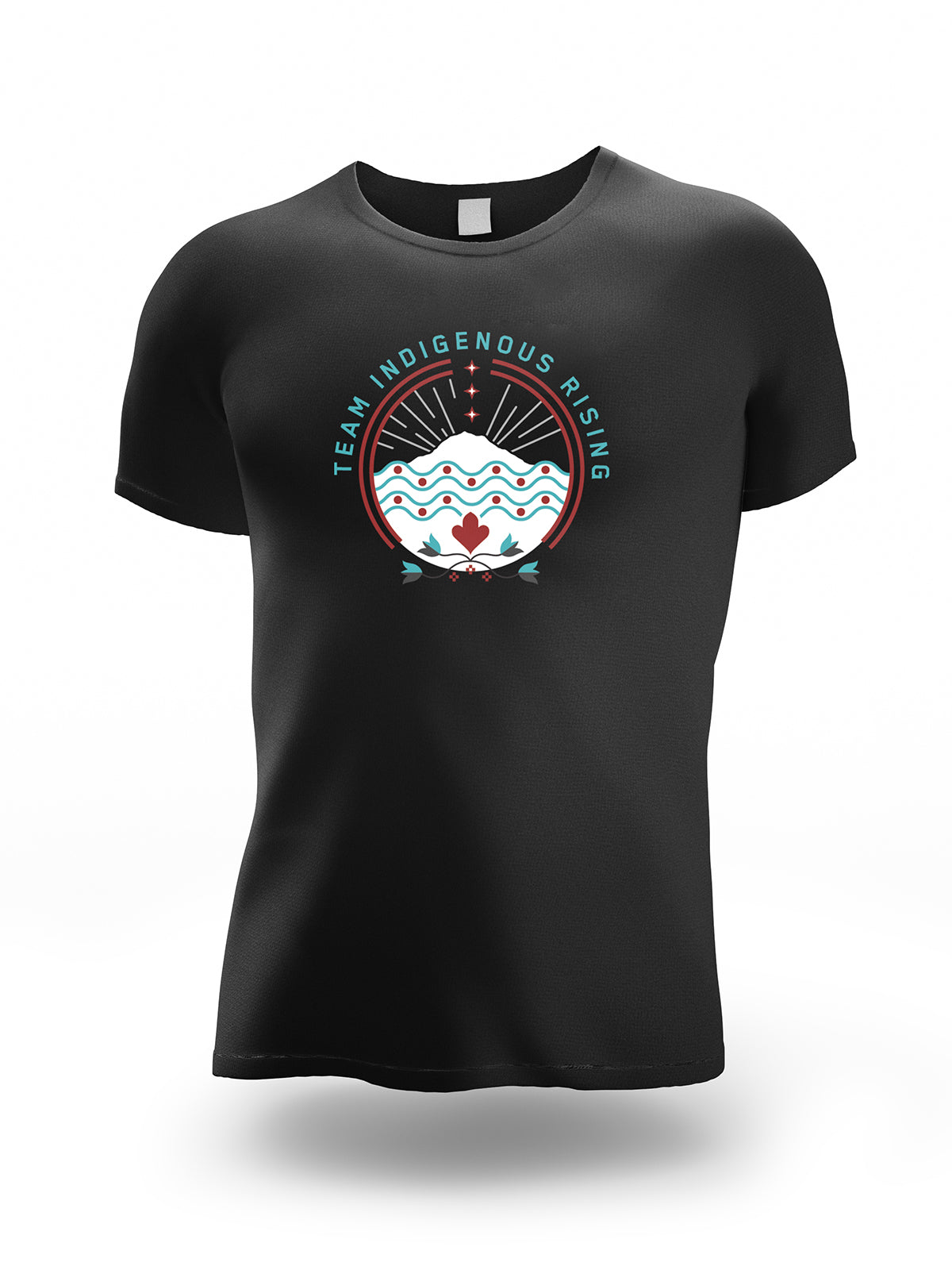 Team Indigenous Rising Roller Derby T-shirts, adult, black