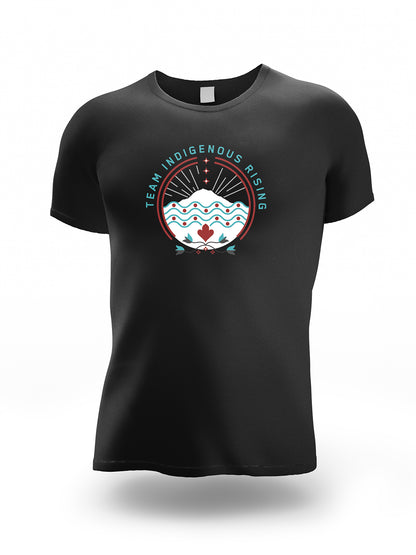 Team Indigenous Rising Roller Derby T-shirts, adult, black
