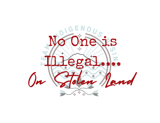 No One Is Illegal Sticker